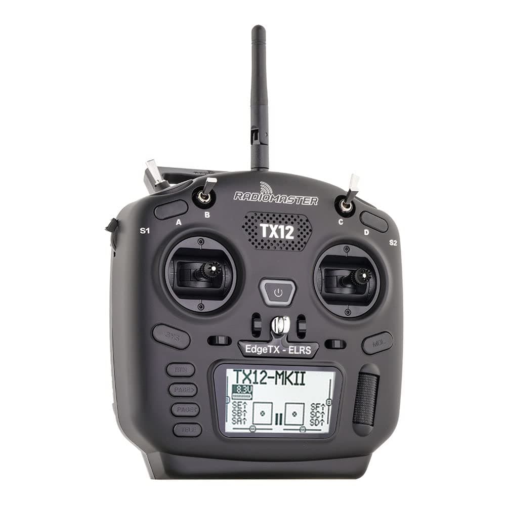 RadioMaster TX12 MKII 16ch Hall Gimbals Support OPENTX and EDGETX Remote Control Transmitter (TX12 MKII ELRS Mode 2)