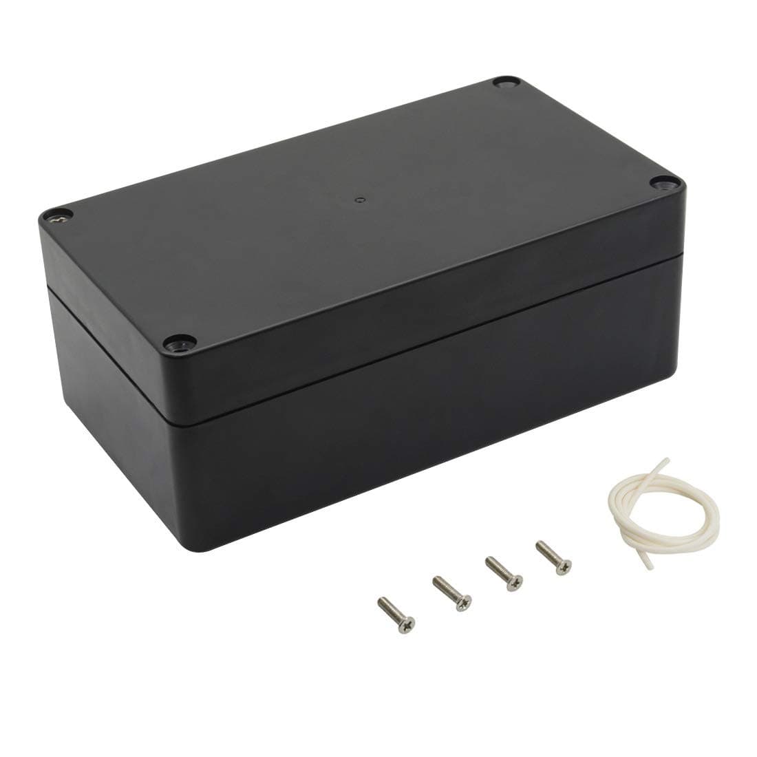 LeMotech Project Box ABS Plastic Junction Box IP65 Waterproof Electrical Boxes Universal Enclosure Black 6.2X 3.5X 2.4 inch (158x90x60mm)（Pack of 1）