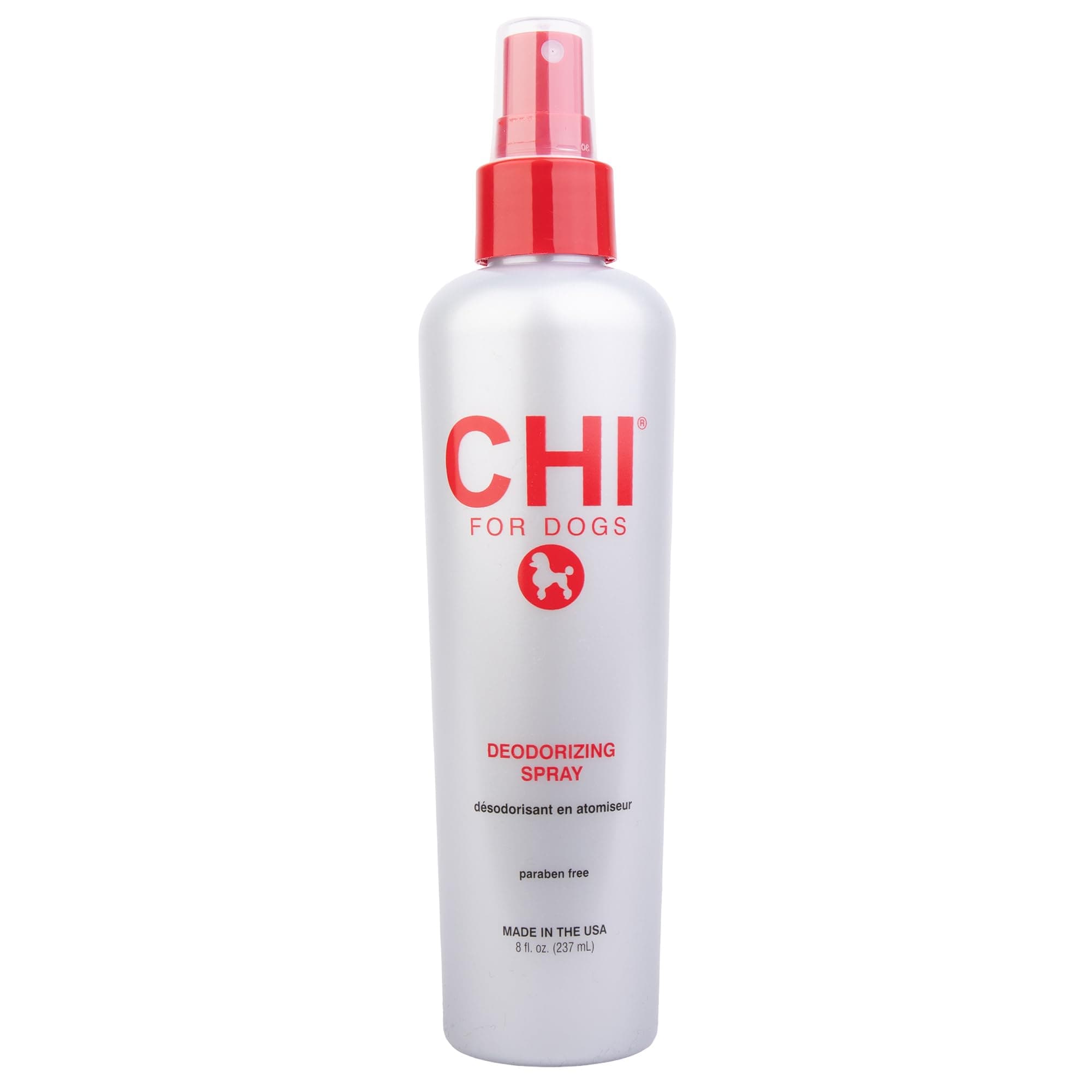 CHI for Dogs Deodorizing Spray for Dogs and Puppies, Dog Grooming Spray to Help Refresh Coats and Reduce Odors Between Baths While Moisturizing Fur, Unscented, 8 Fl Oz