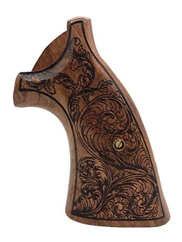 Wood Grips Engraved Compatible with K/L K L Frame Square Butt 10 11 12 13 14 15 16 17 17 18 19 581 586 64 65 66 617 648 681 686#KSW73