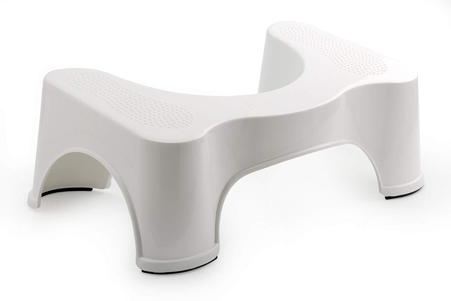 Squat Stool | Toilet Foot Stool for Western Toilets with Special Acupressure Points (9 inch) (White)
