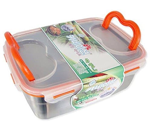 Stainless Airtight Food Storage StenLock Rectangle Handy Container 1.24 gallon