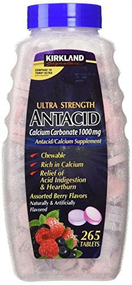 Signature Berry Ultra Strength Antacid Calcium Carbonate (1000mg)