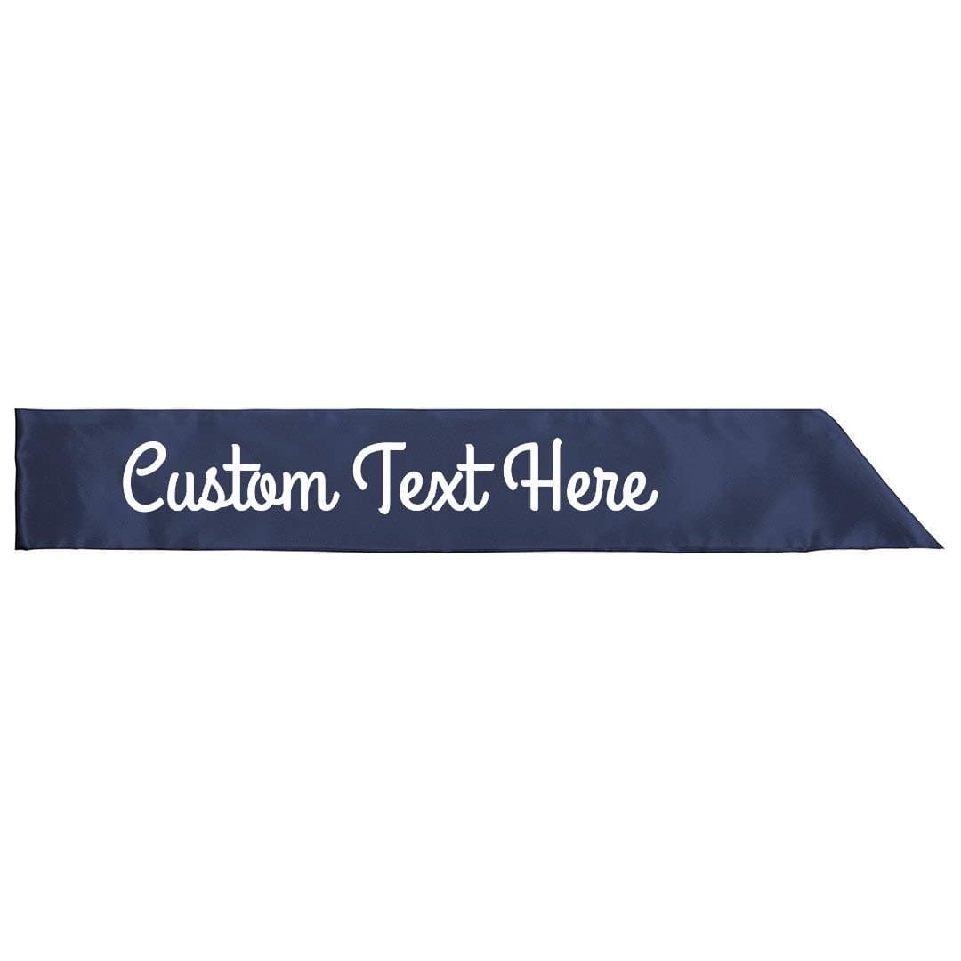 Customize A Birthday Sash: Adult Satin Party Sash