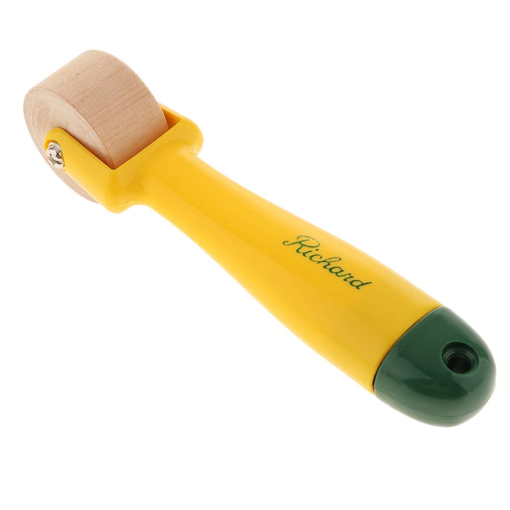 B Blesiya Plastic Handle Smooth Surface Wallpaper Edge Seam Roller DIY Hand Pressure Rollers - Wooden Roller