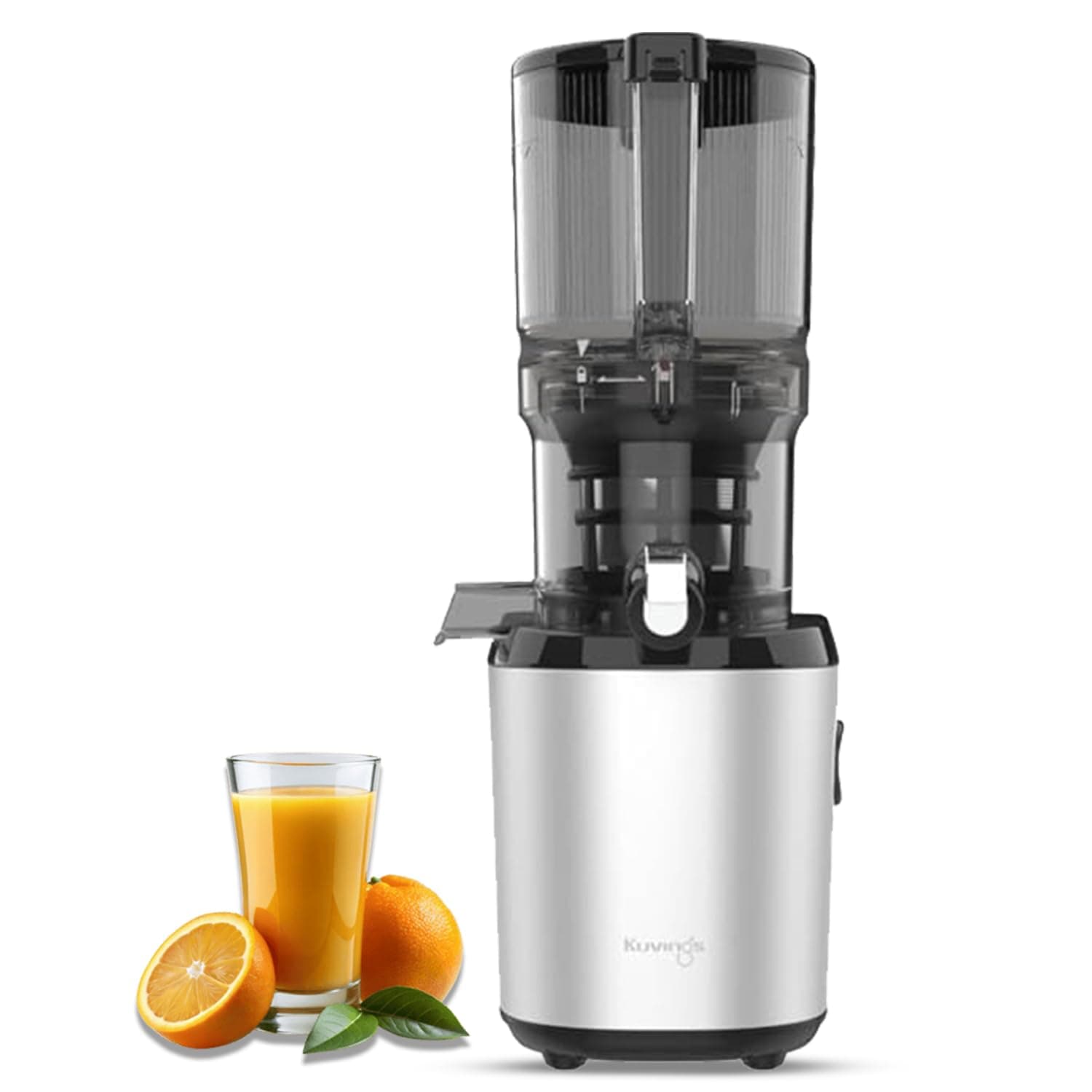 kuvings Kuvings AUTO6 Silver Hands-Free Cold Press Whole Slow Juicer, Automatic Fruit Cutting Technology, Patented JMCS Technology, 12Yr Motor Warranty, All-in-1 Fruit & Vegetable Juicer, 200 Watts