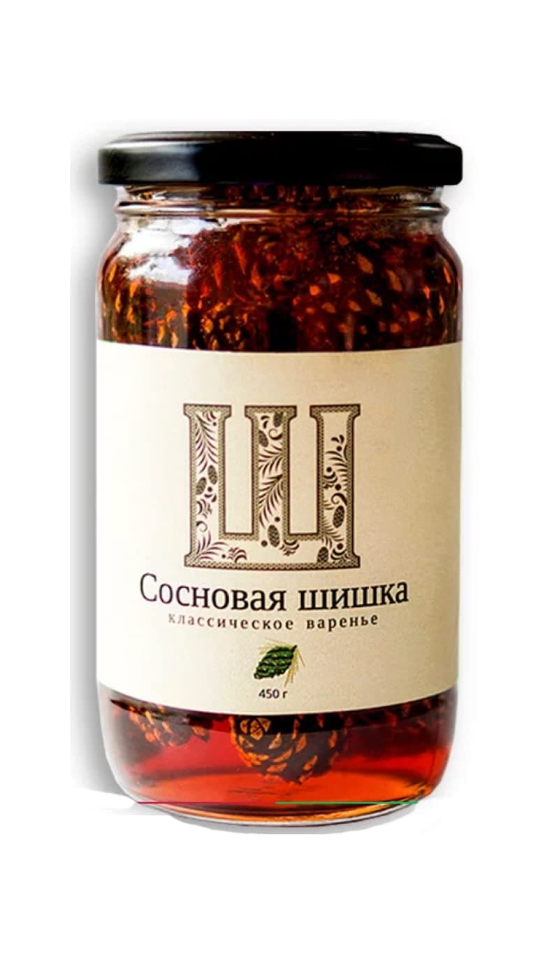 Pine Cone Jam with Baby Pine Cones 450g/15.87oz Imported Siberian Delicacy