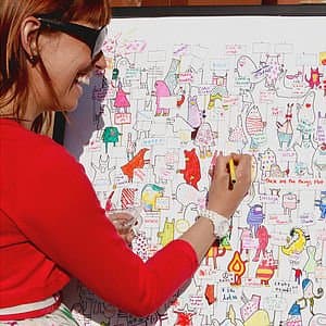 Ready-to-Complete Party Poster with 80 Characters