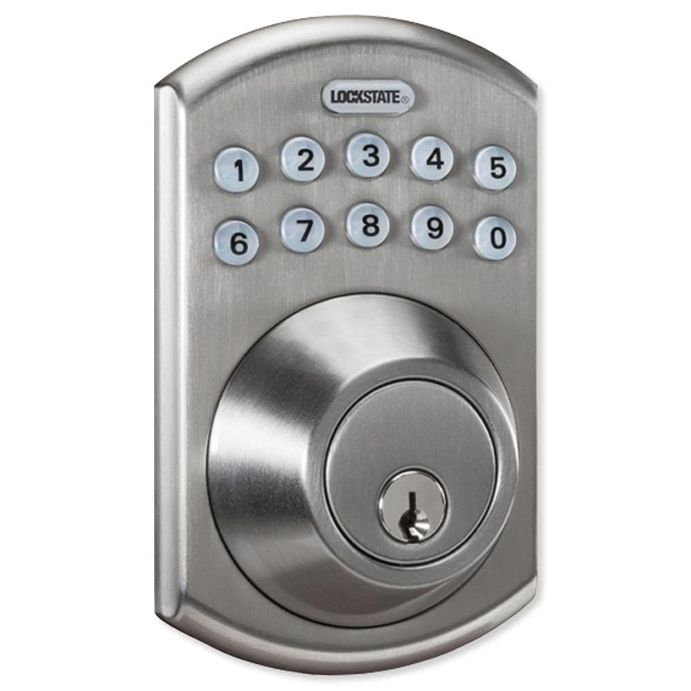 LockState RemoteLock 5i WiFi Electronic Deadbolt Door Lock - Satin Nickel - Boulder (LS-DB5i-SN-B)