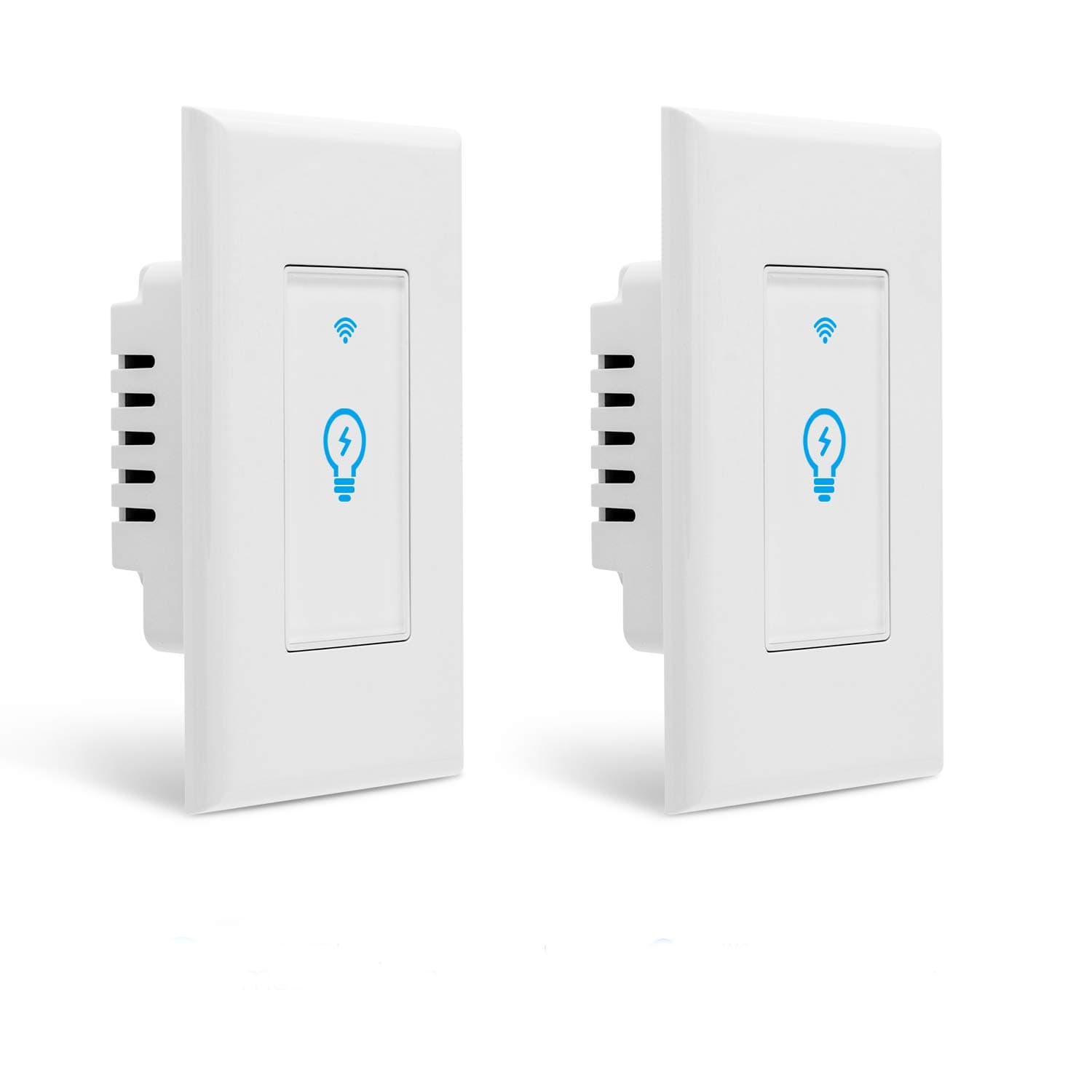 Smart Switch, Homeyard Smart Light Switch In-Wall WiFi Remote Control Wireless Single Pole Switch No Hub Required, Compatible with Alexa and Google Assistant (2 pack)