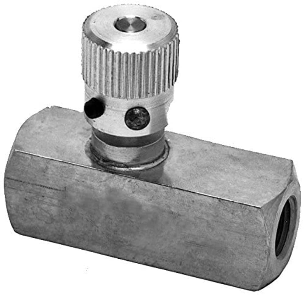 Buyers Products F600S Steel Flow Control Valve, 3/8 NPTF, 8 Max Flow Rate, 5000 PSI Max Pressure, Hydraulic System Accessories