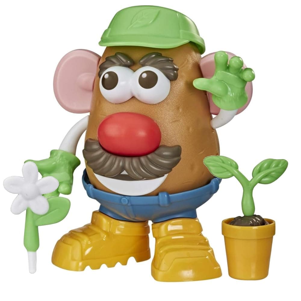 Mr. Potato Head Mr Goes Green Toy for Kids Ages 3 and Up, Made with Plant-Based Plastic and FSC-Certified Paper Packaging (Amazon Exclusive)