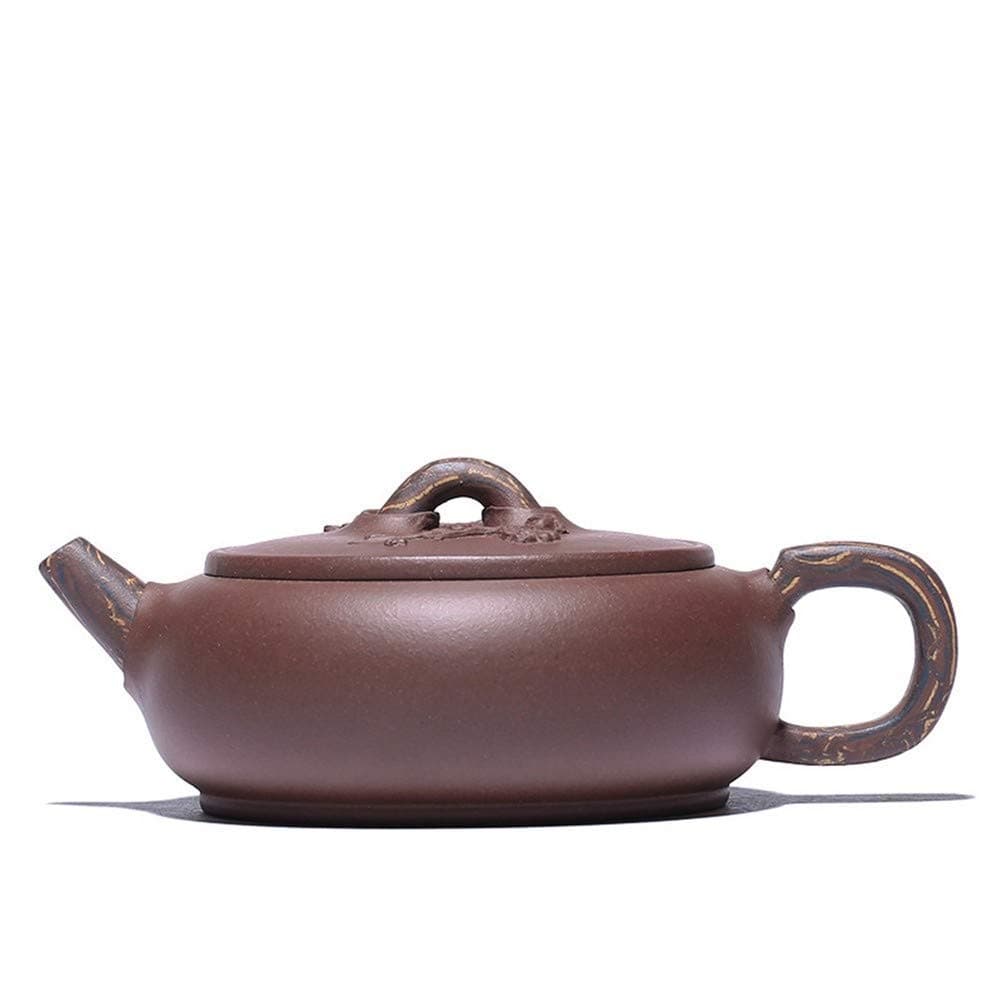 MZXUN Wang Ore Purple Clay mud Twisted Round Flat Pot Yixing teapot Tea Genuine