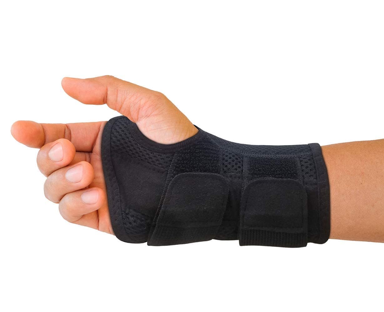 Carpal Tunnel Wrist Brace for Men and Women - Day and Night Therapy Support Splint for Relief of Relieve joint discomfort, Wrists, Arm, Thumb and Hand discomfort - Adjustable Straps(Left Hand)