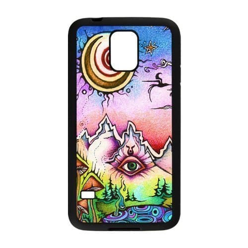 Funny Trippy Samsung Galaxy S5 Case Rubber Back Fits Cover