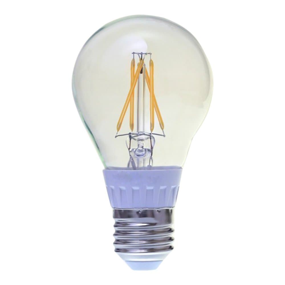 MANOLED LED Sapphire Filament Bulb UL E26 5W 2700K Clear Glass Dimmable A60 A19 60 Watts Equivalent Incandescent Bulb Warm White DP3002-0127