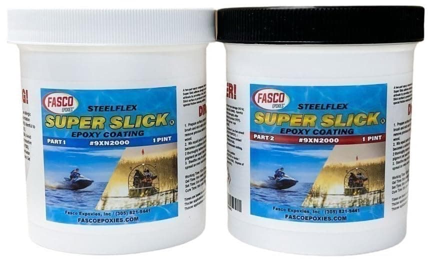 Super Slick 2000 Epoxy Bottom Coating - Airboat - Quart Kit
