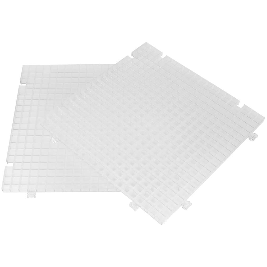 Creator's Waffle Grid 2-Pack - The Original Multi-Use Modular Grid System - Solid Bottom - Best Used for Cutting Glass, Catching Small Pieces, Contain Water, Put Under Plants, Etc. - Made in USA