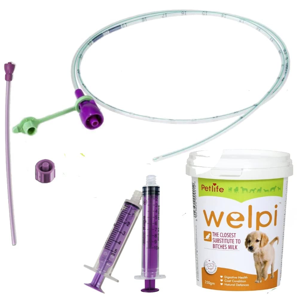 Welpi 250g Puppy Milk & 6 French (2.00mm) Medium & Large Breed (Whelpi Milk Ideal for puppies, bitches, and convalescing and aging dogs