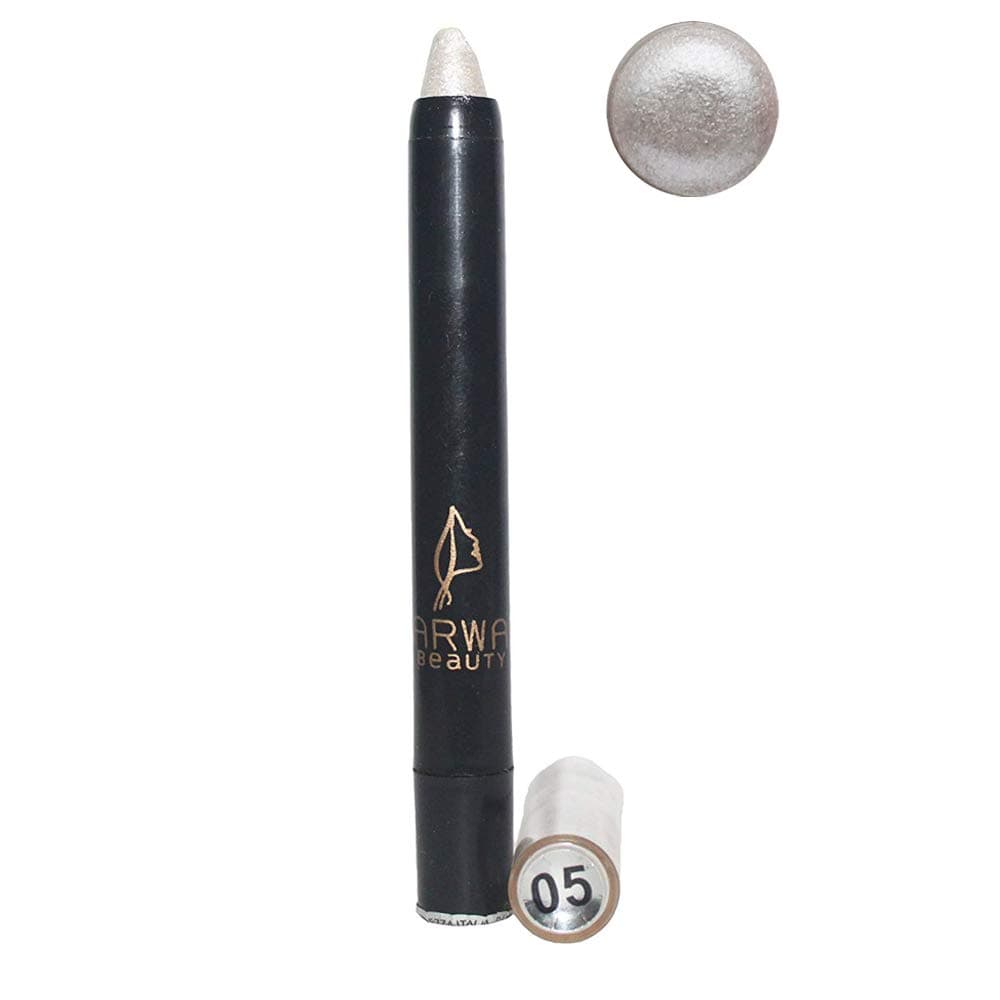 Arwa Beauty Pearl Effect Shimmering Look Eyeshadow Pencil 05 2.3g (Simple Silver)