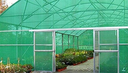 Agra Dari Bhandar Virgin HDPE UV Stabilized Greenhouse Shade Net, 1.5x5 m, Green