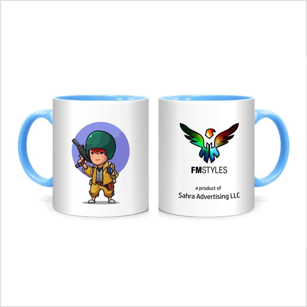 FMstylesPUBG Fanart on Behance Mug, Blue, FMS573