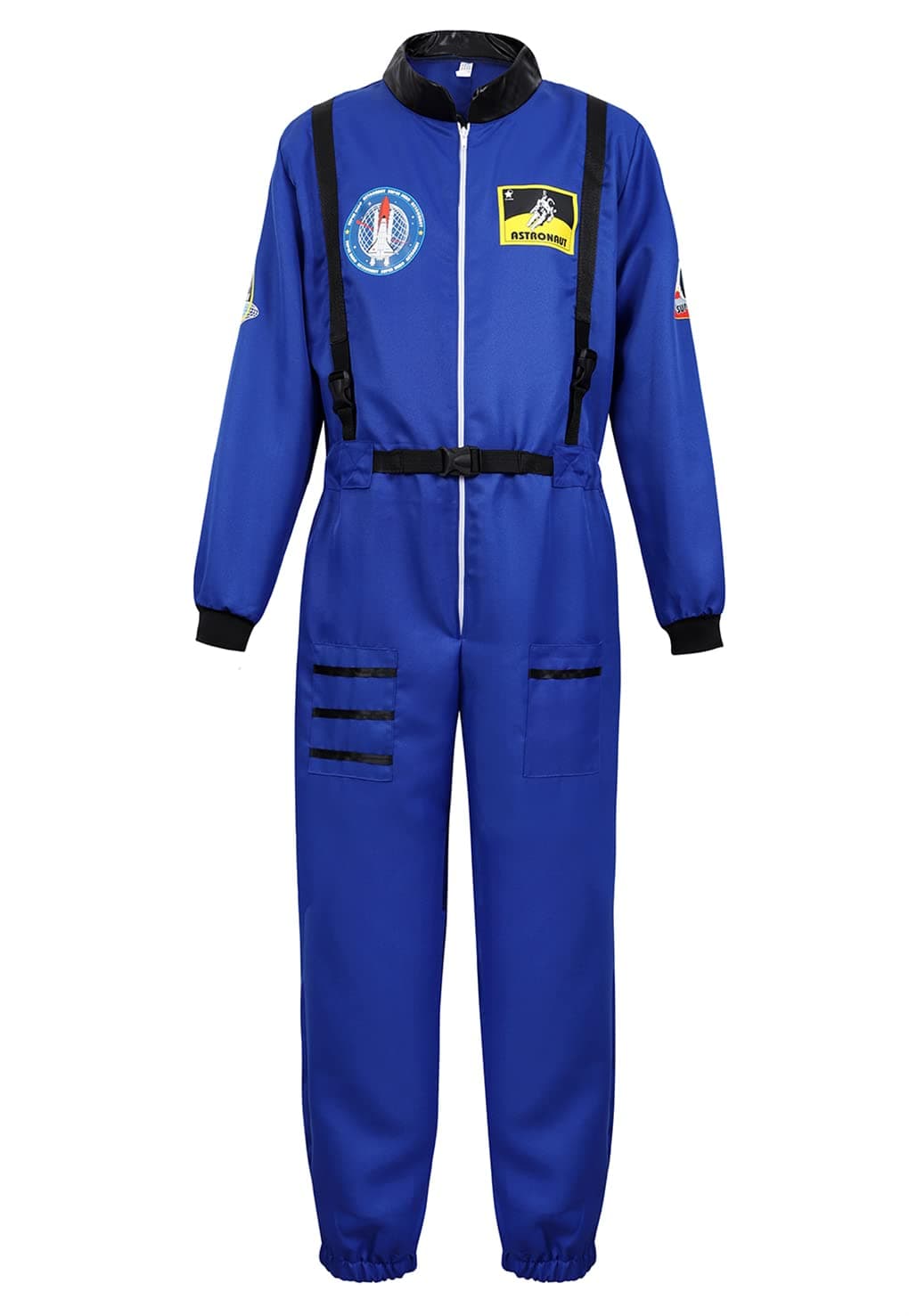 Mens Astronaut Costume Spaceman Suit Pilot Flight Suit Prisoner Jumpsuit Halloween Adult Costumes