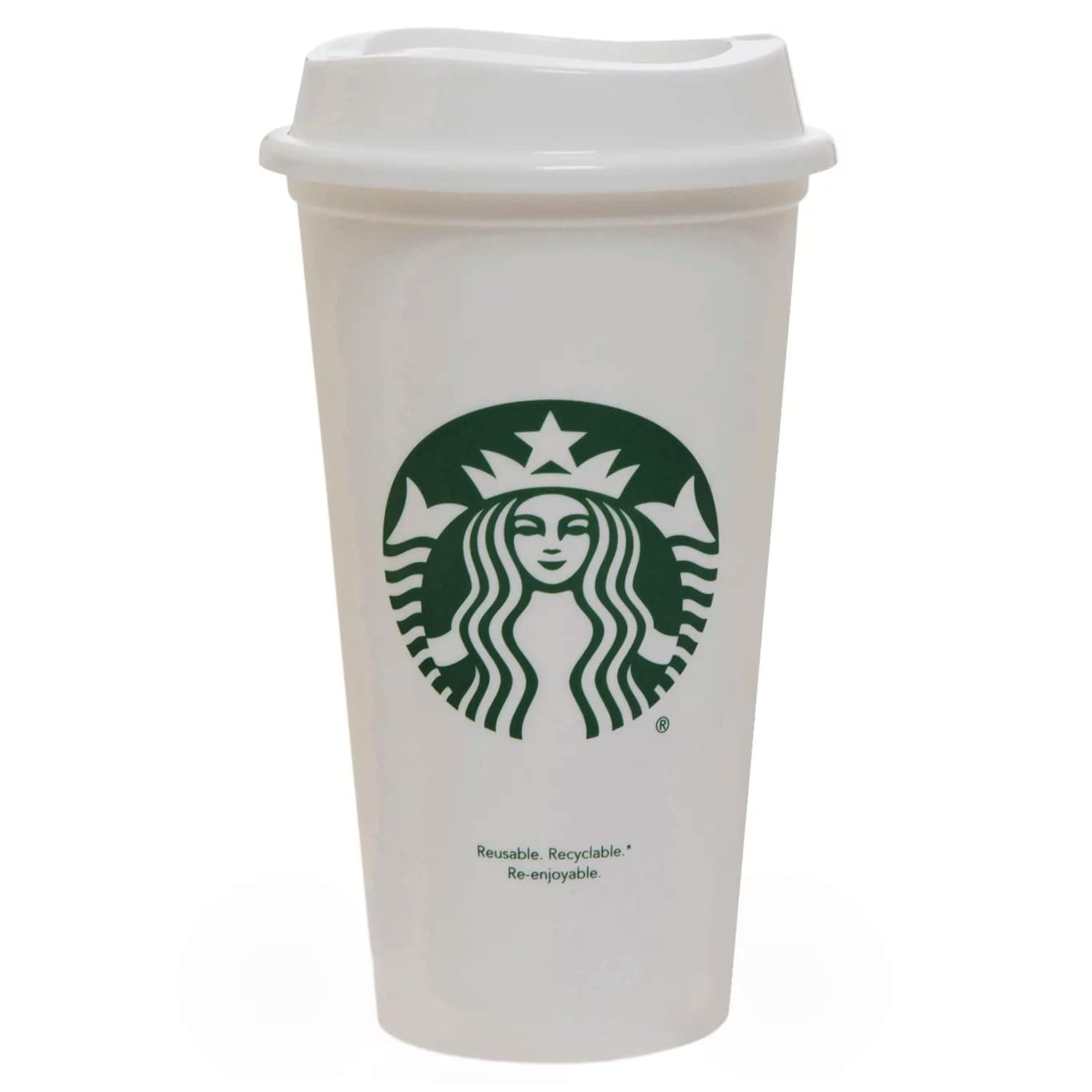 Grande Reusable Travel Mug (White, Medium, 16oz 473ml)