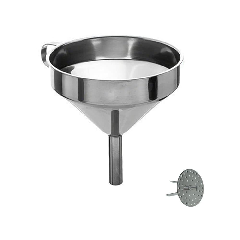 Glittermall 5'' Stainless Steel Funnel with a Strainer for Protein Powder, Gym Supplements, Pre Workouts, Liquids, General Multi-Use/Purpose