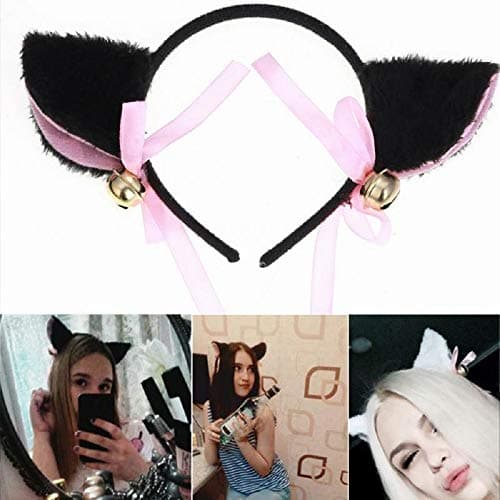 Lovely Night Party Club Bar Decorate Headbands Plush Cat Fox Fur Ear Hairband Girls Anime Cosplay Costume Cat Ear Hairwear