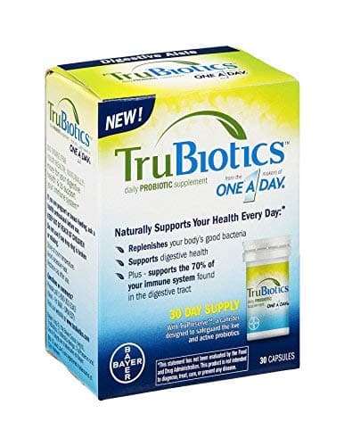 TruBiotics Daily Probiotic, 30 Capsules - Gluten Free, Soy Free Digestive + Immune Health Support Supplement for Men and Women (Pack of 6)