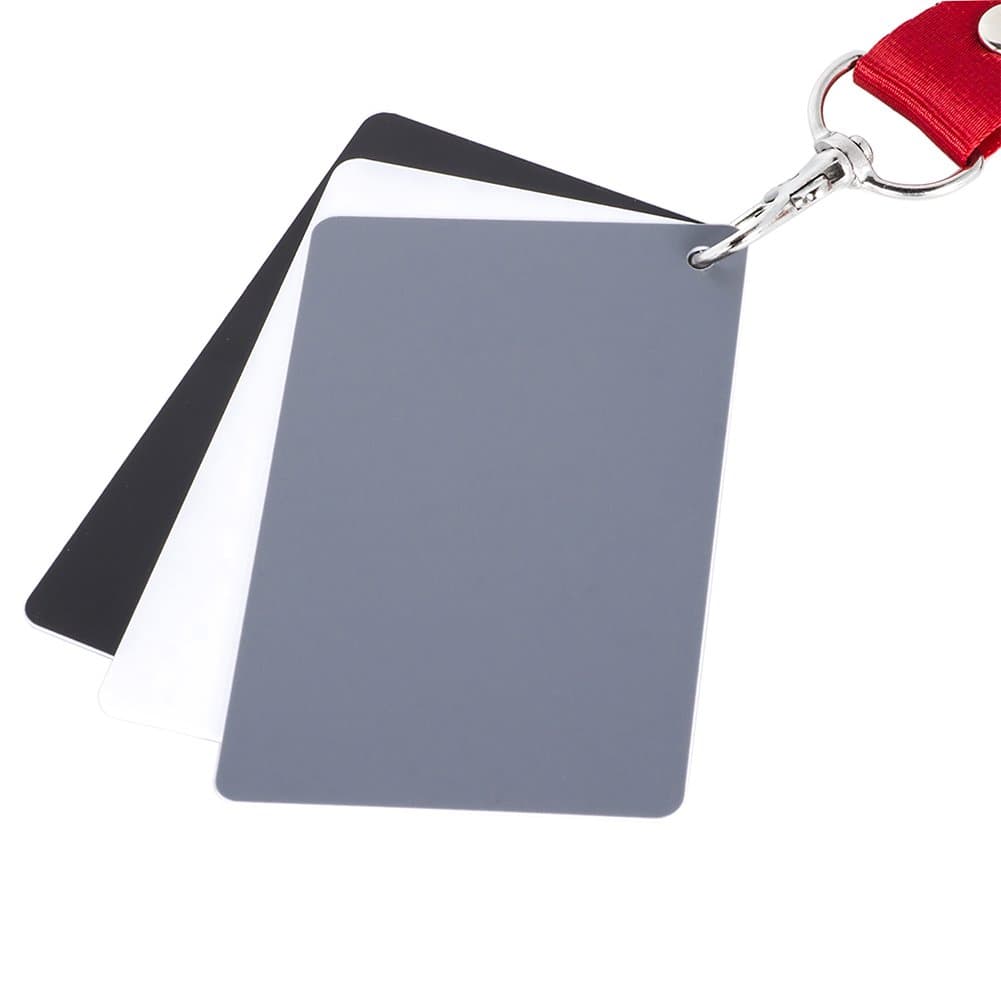 White Balance Grey Cards 18% Gray Cards Custom Color Calibration DSLR/SLR/EVIL Camera Checker for Digital Photography Video (3.35" X 2.2")