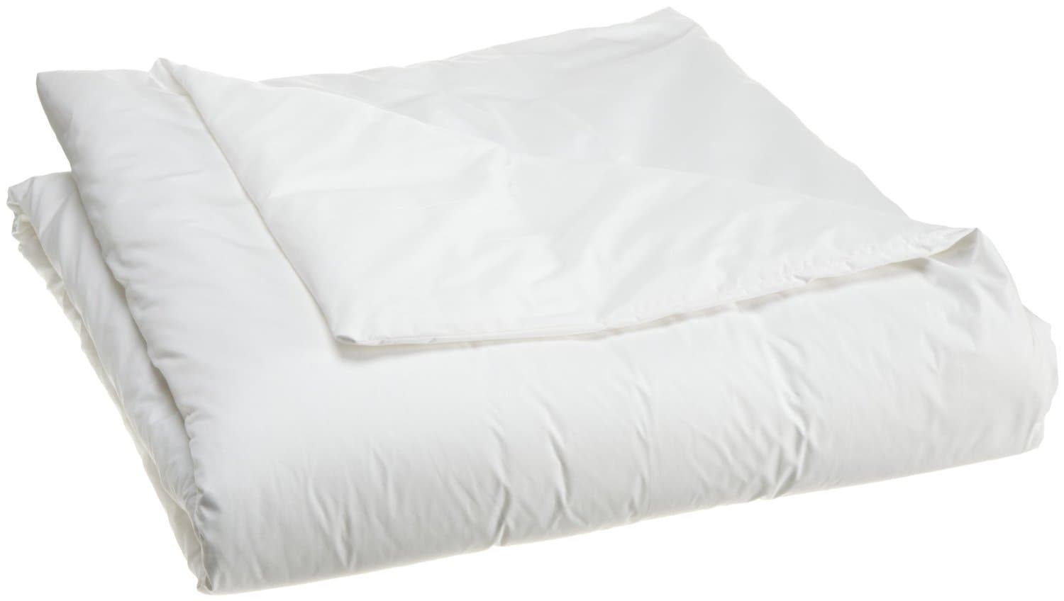 National Allergy Premium 100% Cotton Duvet Comforter Protector - Full / Queen Size - 86" x 86" - White - Breathable 300 Thread Count Hypoallergenic Cover - Zippered Encasement - Bedding Linen