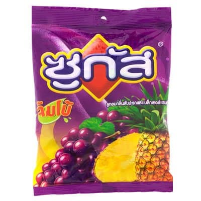 Sugus Jumbo Pineapple and Blackcurrant Flavoured Chews 300g. (100 Tablets)