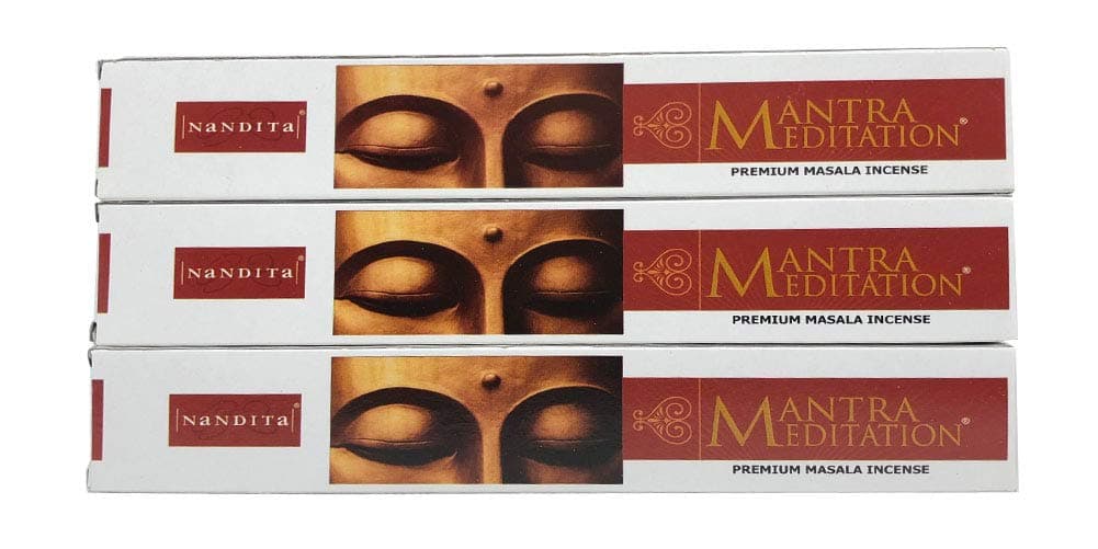 Nandita Mantra Meditation Premium Masala Incense Sticks - Pack of 3 (15 Gram Each)