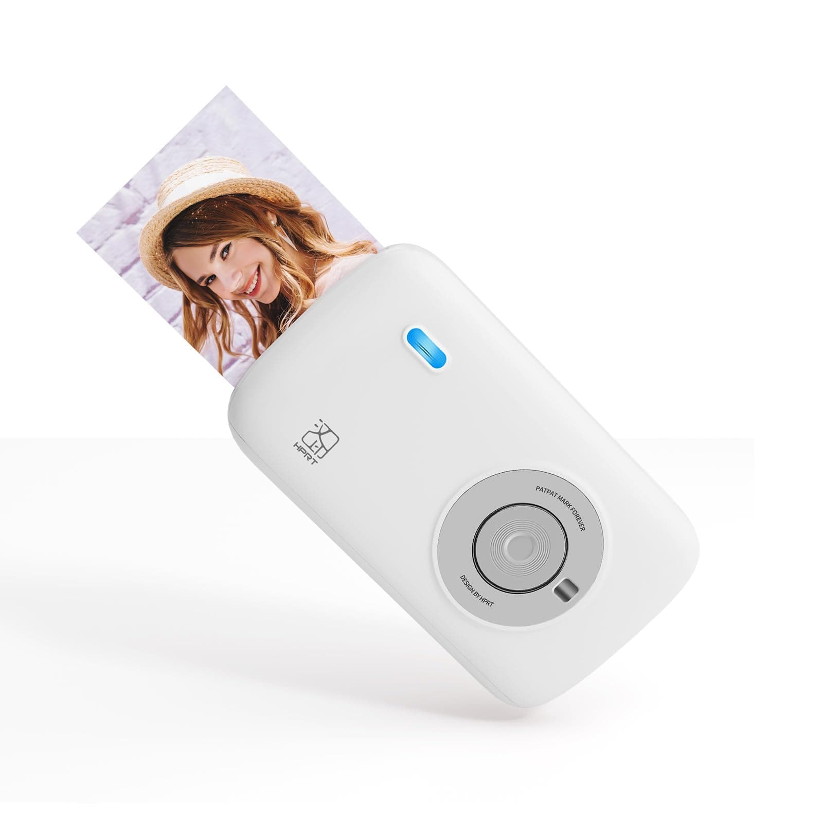 CP2100 Portable Photo Printer for iPhone & Android, 2 * 3 Instant Color Mini Printer, Bluetooth 5.0, Type-C Charging, Dye-Sublimation Tech, Initial 10 Sheets Included