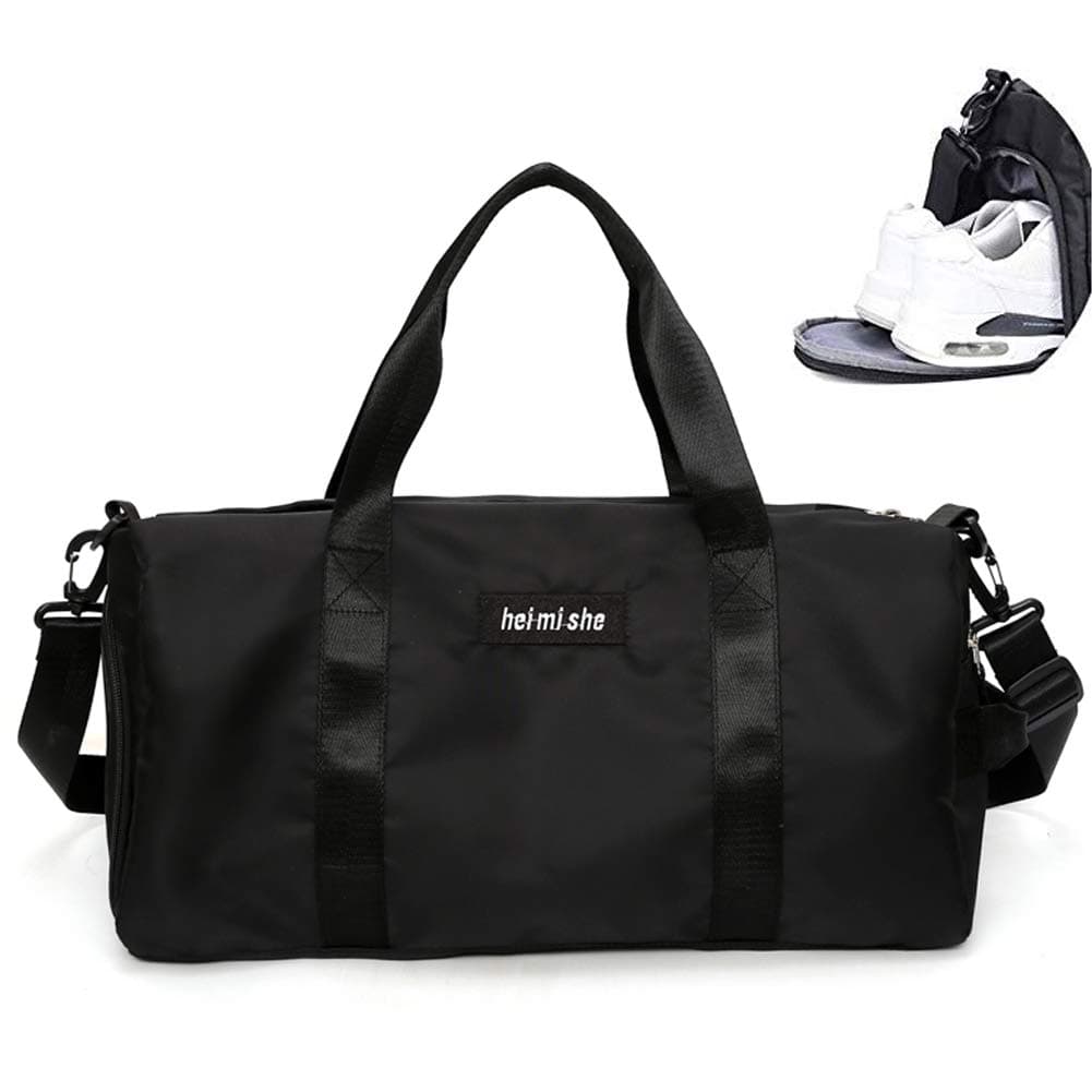 AOAKY Large Sport Gym Travel Duffel Bag Dry Wet Separated Training Handbag Men Women Yoga Bag Overnight Bag Football Sports Bags with Shoes Compartment Overnight Bag for Women Duffel Bags