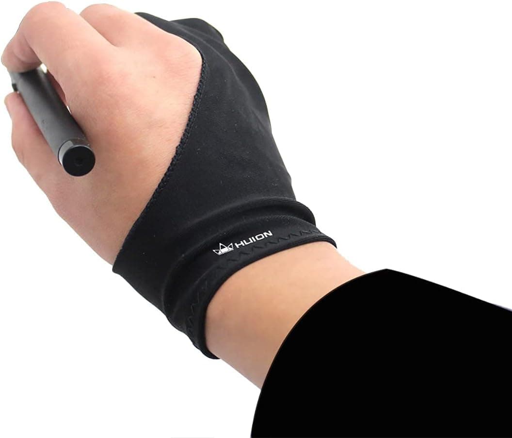 HUION Glove for Pen Tablet Cura CR-01 Compatible with LCD Tablets and Liquid Tablets