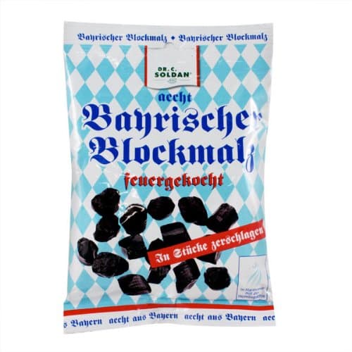 Soldan Bayrischer Blockmalz Drops (Bavarian Malt Candy), 3.5-Ounce Bags (Pack of 6)