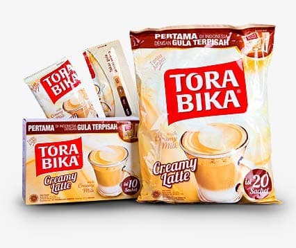 TORA BIKA Creamy Latte, 17.64oz(500g) 20 sticks