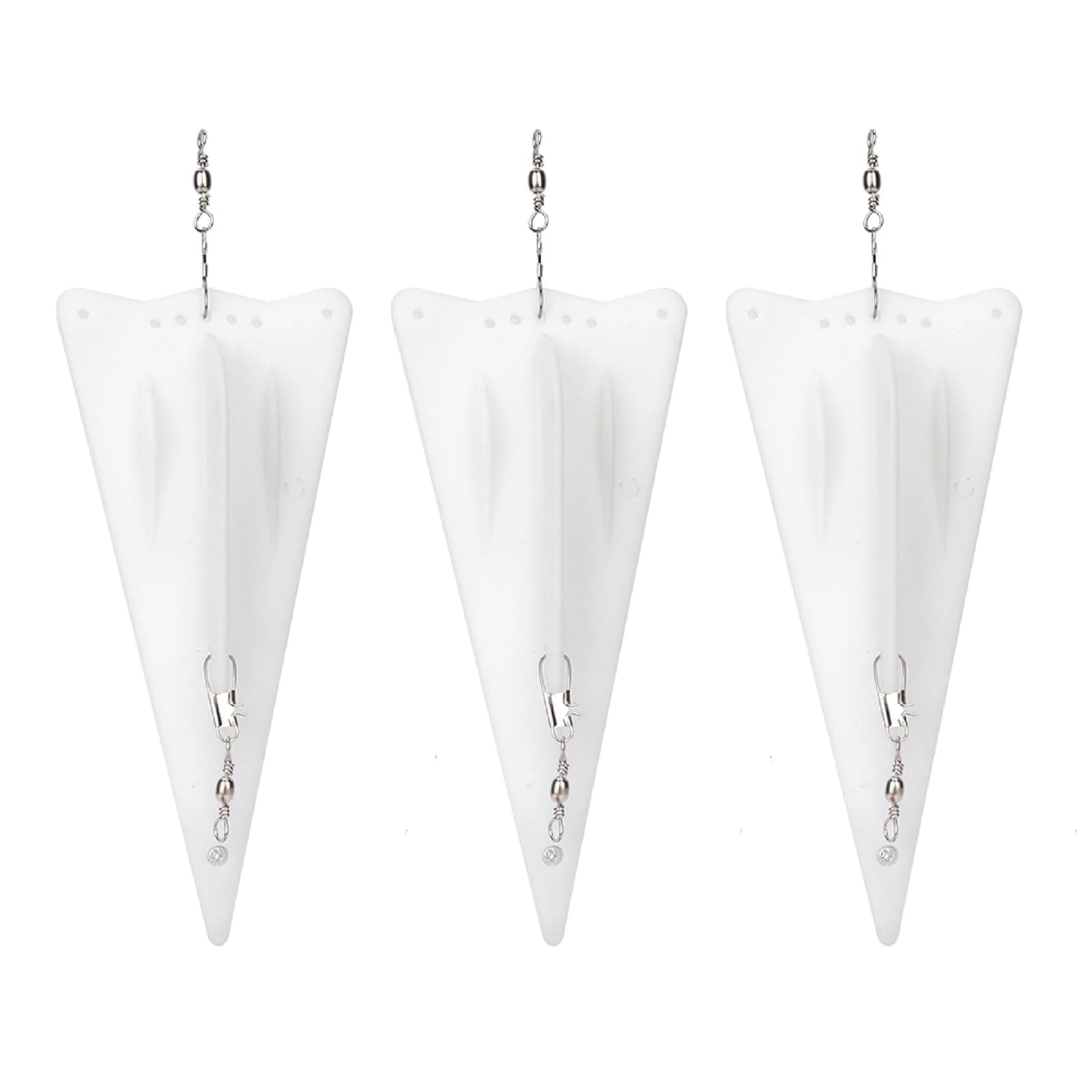 3pcs Fishing Trolling Board Fishing Diving Board Plastic Diving Board Trolling Planer Board Inline Trolling Board Fishing Accessory for Boat Fishing Deep Sea Fishing