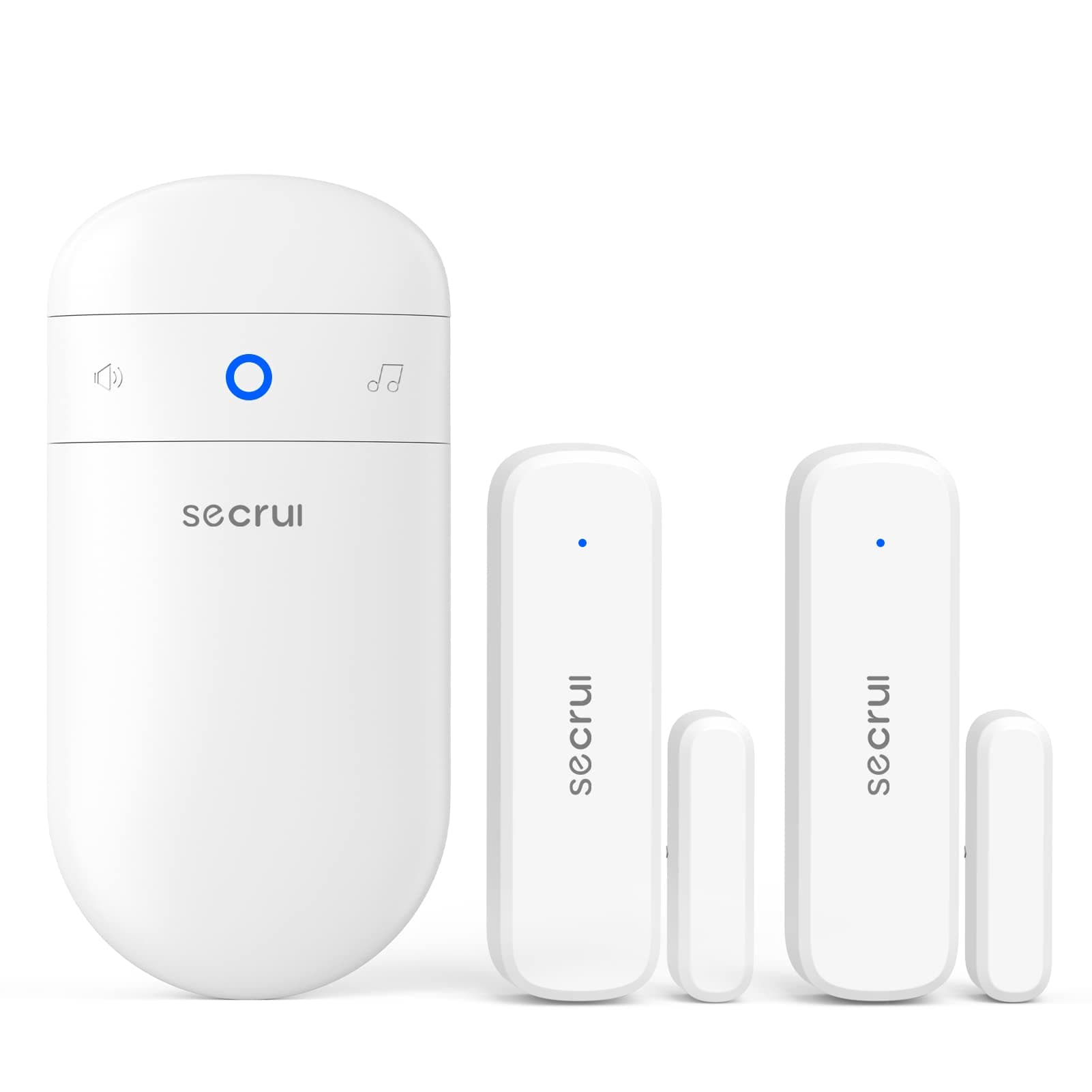 Door Chime When Door Opens, Door Opened Alarm for Home/Business Office/Bedroom Entering, 2-Sensor + 1-Receiver with 500FT Range,58 Chimes,5-Volume Level, Entry Alert for Kids/Toddler/Dementia Safety