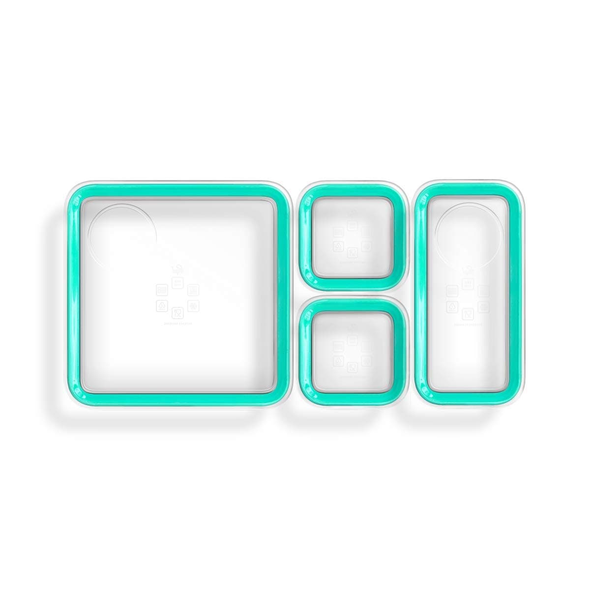 Tastemade Prepd Container Set Food Storage Containers - Leak-Proof, BPA-Free, Safe for Microwave, Dishwasher & Freezer Great for Meal Prep + Portion Control (Set of 4, Mint)