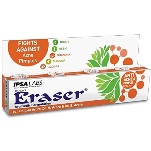 Eraser Anti Acne & Pimple Ayurvedic Cream 15g. (Pack of 2)