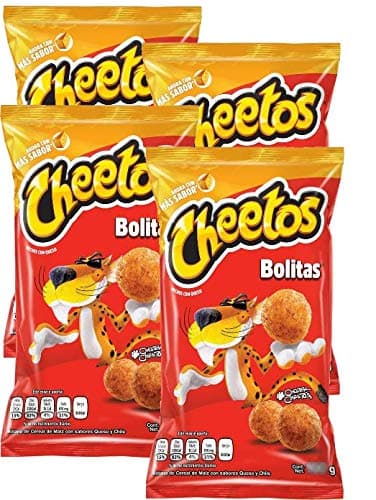 Sabritas Mexican Chips (4-pack) (BOLITAS - SPICY CHEESE BALLS)