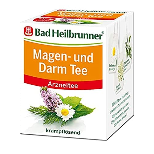 Bad Heilbrunner Magen und Darm Tea / stomachic (4 Packs each 8 Teabags) - fresh from Germany