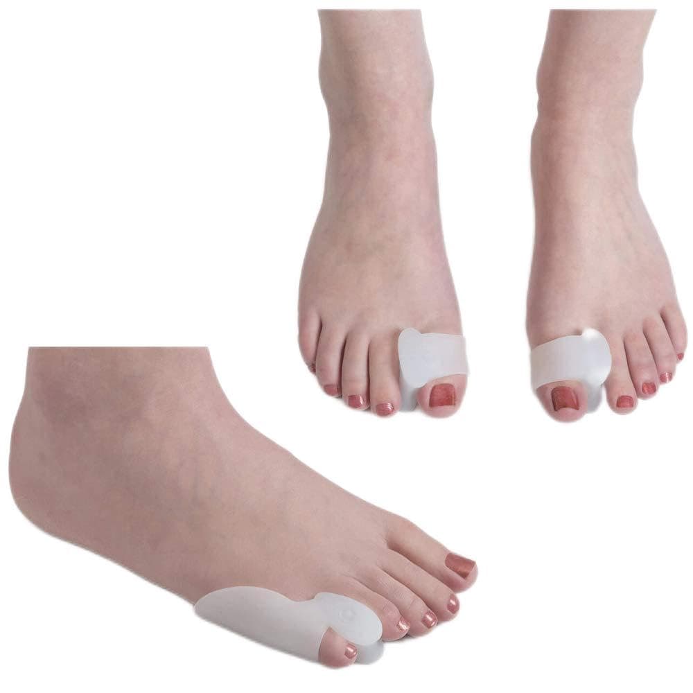Toe Separators for Bunions Plantar Fasciitis Hammer Toes Yoga Sports By Toe Spacers Pro - Original Gel Toe Stretchers Straightener Spreaders pads - Small Toe Protectors For Men Women - Stop Foot Pain
