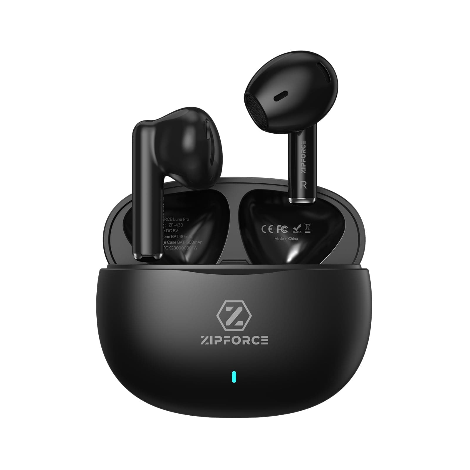 True Wireless Earbuds, in-Ear Bluetooth 5.3 Headphones 4-Mics ENC Clear Call, Bluetooth Earbuds Touch Control 40 Playtime, IPX6 Waterproof TWS, Light-Weight Earphones