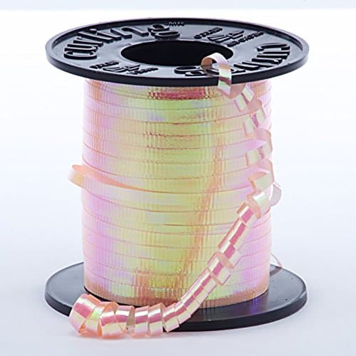 3/16" X 219yd Peach Iridescent Curling Ribbon