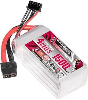1500mAh 4S 15.2V 60C LiPo Battery with XT60 Connector for RC Racing Drone FPV Quads Quadcoper